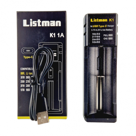 CHARGEUR K1 1A USB TYPE-C LISTMAN