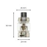 MQ Tank – Clearomizer 24mm SS316L | VTN Coils compatible
