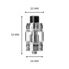 MQ Tank – Clearomizer 24mm SS316L | VTN Coils compatible