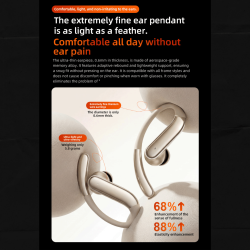 Monoise P‑Q16 Écouteurs sans fil Bluetooth Open‑Ear True Wireless, Traduction IA en Temps Réel