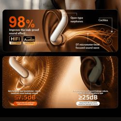 Monoise P‑Q16 Écouteurs sans fil Bluetooth Open‑Ear True Wireless, Traduction IA en Temps Réel