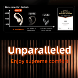 Monoise P‑Q16 Écouteurs sans fil Bluetooth Open‑Ear True Wireless, Traduction IA en Temps Réel