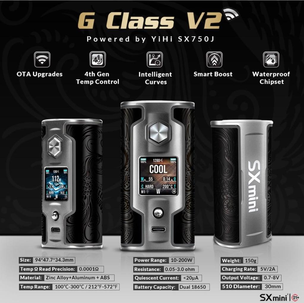 SXmini G Class V2 Elegance Dual Battery Mod